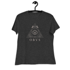 Jolly & Goode Shirts & Tops Dark Grey Heather / S Obvs Women's Relaxed T-Shirt Obviously Cheeky British Style