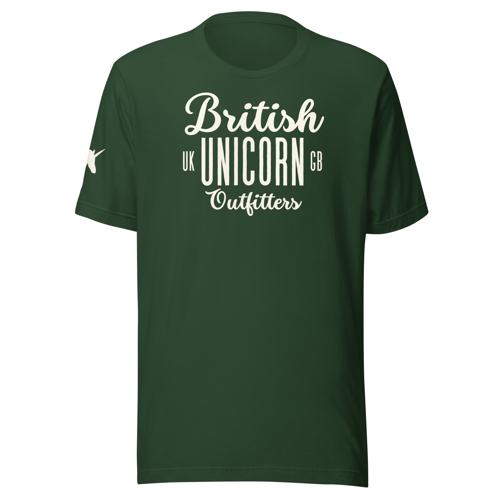 Jolly & Goode Shirts & Tops Forest / S British Unicorn Outfitters T-shirt | Unisex Cheeky British Style