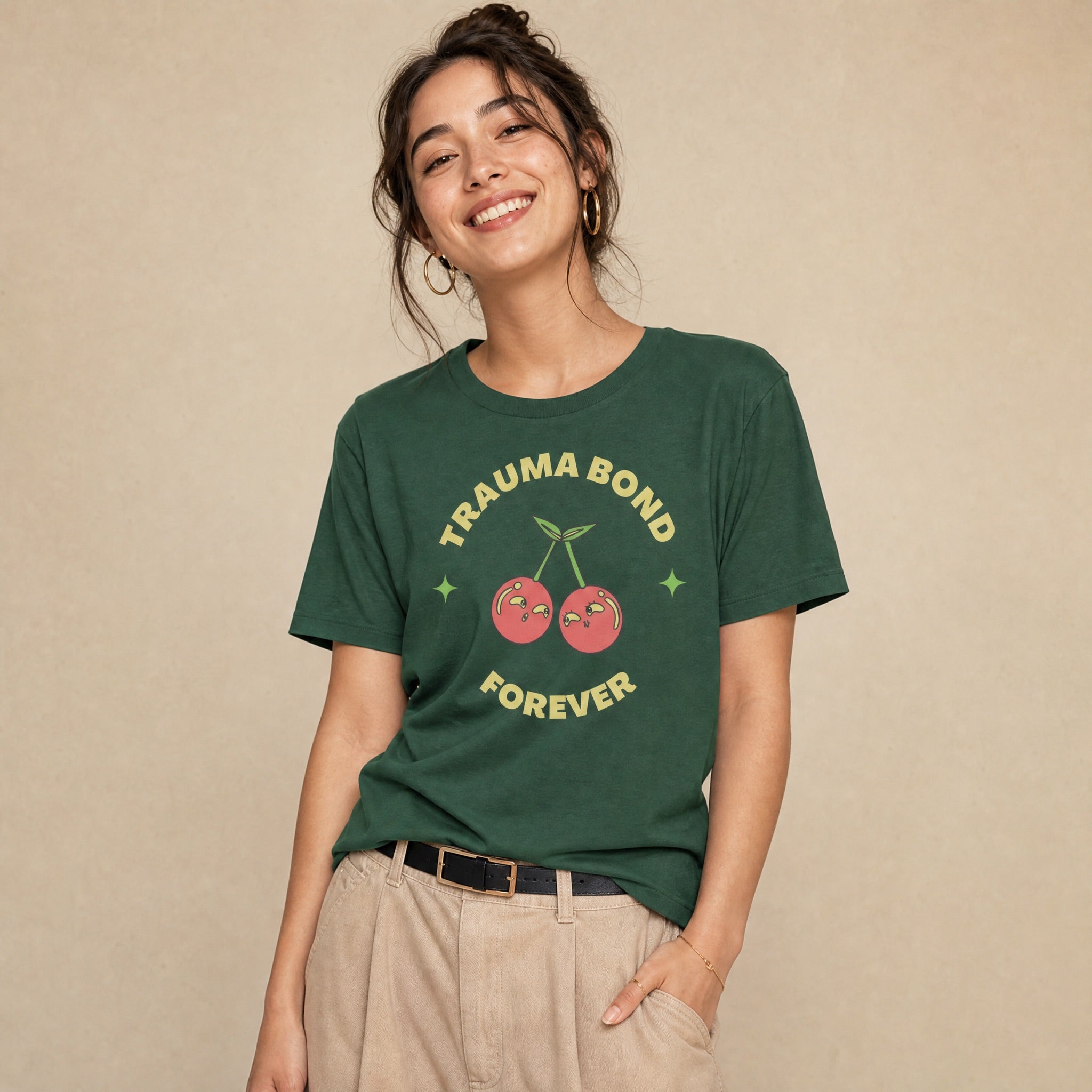Jolly & Goode Shirts & Tops Forest / S Trauma Bond Forever T-shirt Cheeky British Style