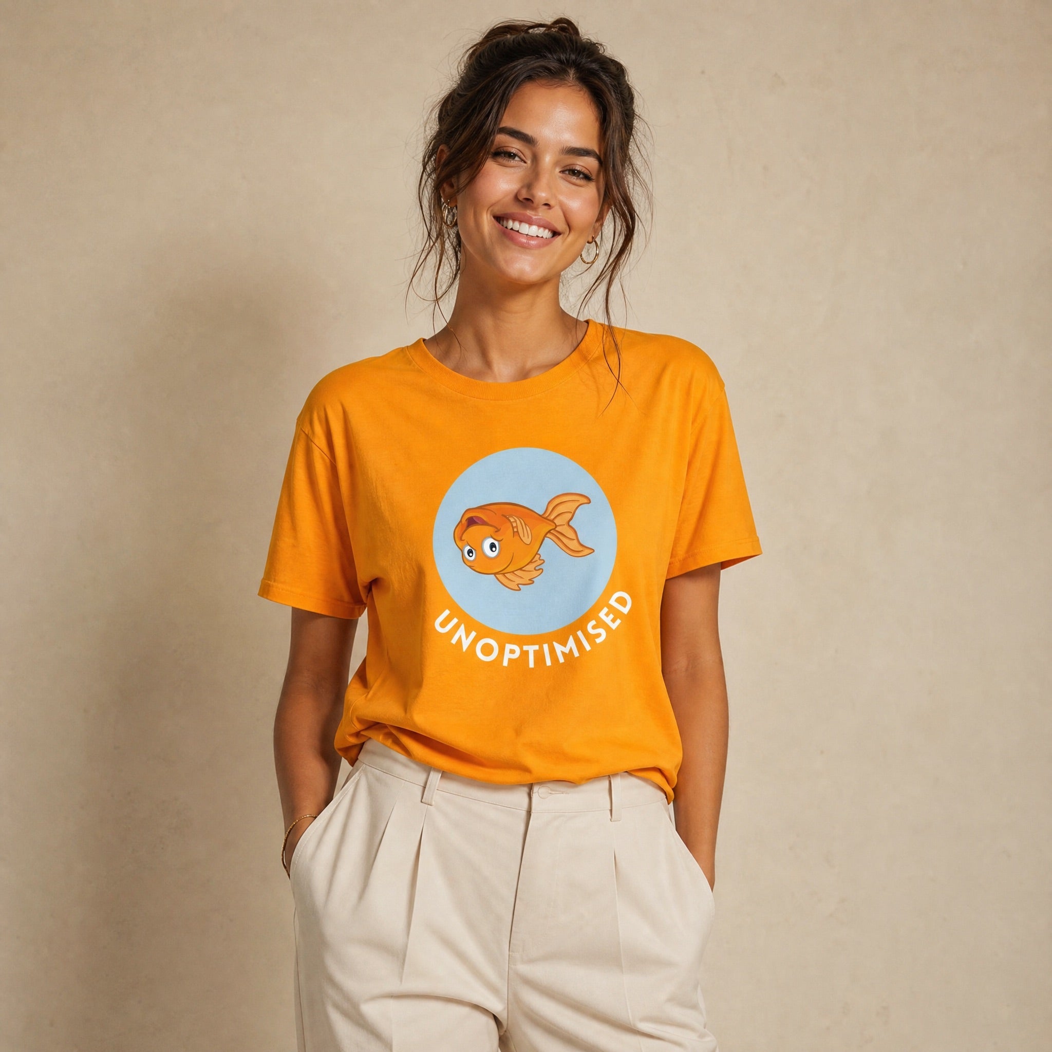 Jolly & Goode Shirts & Tops Gold / S Unoptimised Goldfish T-shirt Cheeky British Style
