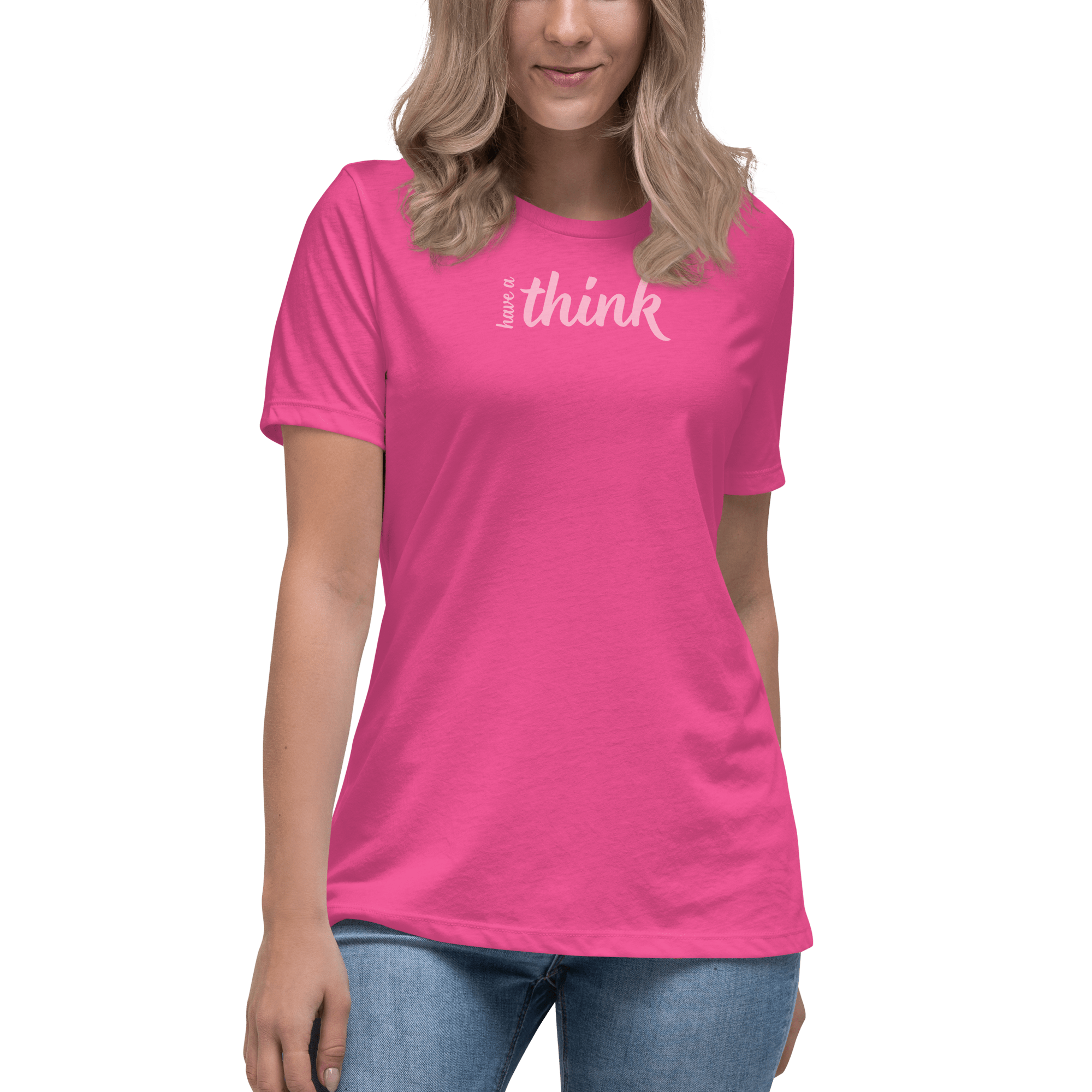 Jolly & Goode Shirts & Tops Have a Think Women's Relaxed T-Shirt Cheeky British Style
