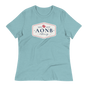 Jolly & Goode Shirts & Tops Heather Blue Lagoon / S AONB Women's Relaxed T-Shirt | Area of Outstanding Natural Beauty Cheeky British Style