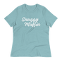 Jolly & Goode Shirts & Tops Heather Blue Lagoon / S Snuggy Muffin Women's Relaxed T-Shirt Cheeky British Style