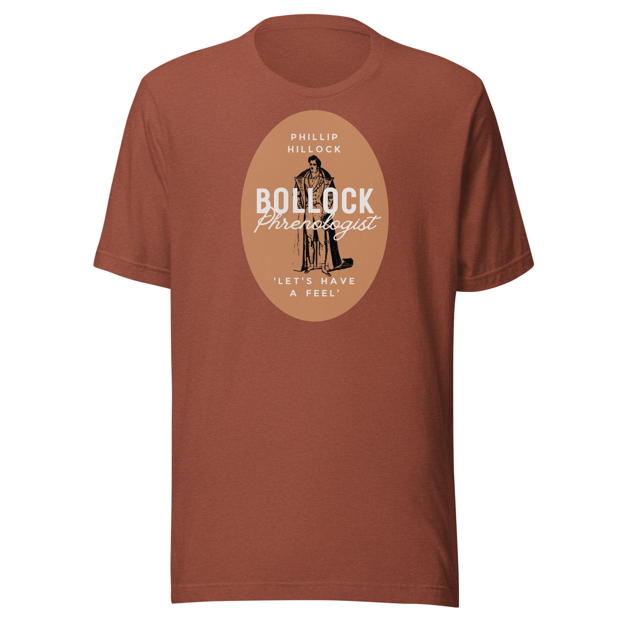 Jolly & Goode Shirts & Tops Heather Clay / S Phillip Hillock Bollock Phrenologist Shirt Cheeky British Style