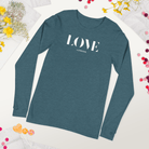 Jolly & Goode Shirts & Tops Heather Deep Teal / XS Love London Long Sleeve Shirt Cheeky British Style