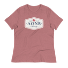 Jolly & Goode Shirts & Tops Heather Mauve / S AONB Women's Relaxed T-Shirt | Area of Outstanding Natural Beauty Cheeky British Style