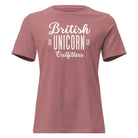 Jolly & Goode Shirts & Tops Heather Mauve / S British Unicorn Outfitters Women's Relaxed T-Shirt Cheeky British Style