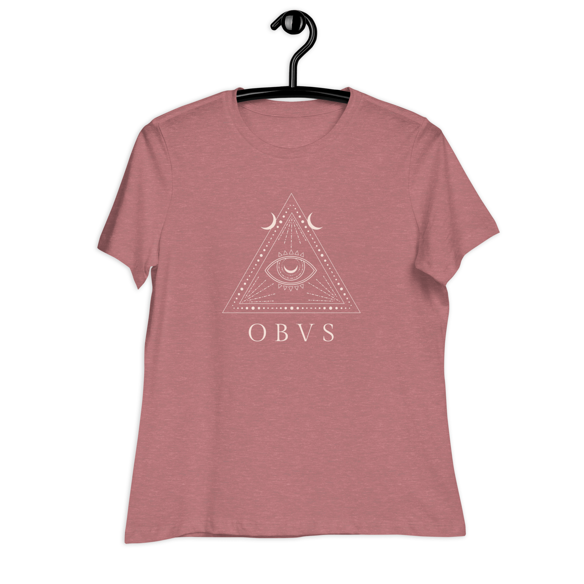 Jolly & Goode Shirts & Tops Heather Mauve / S Obvs Women's Relaxed T-Shirt Obviously Cheeky British Style