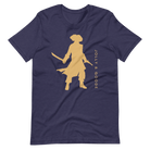 Jolly & Goode Shirts & Tops Heather Midnight Navy / S Jolly & Goode Gold Pirate Silhouette T-shirt Cheeky British Style