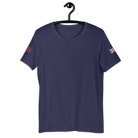 Jolly & Goode Shirts & Tops Heather Midnight Navy / XS Union Jack GB T-shirt | Both Sleeves | Unisex Fit Cheeky British Style