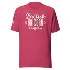 Jolly & Goode Shirts & Tops Heather Raspberry / S British Unicorn Outfitters T-shirt | Unisex Cheeky British Style