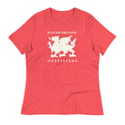 Jolly & Goode Shirts & Tops Heather Red / S Welsh Dragon Outfitters T-shirt | Women's Relaxed Cheeky British Style