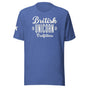 Jolly & Goode Shirts & Tops Heather True Royal / S British Unicorn Outfitters T-shirt | Unisex Cheeky British Style