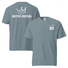 Jolly & Goode Shirts & Tops Ice Blue / S British Unicorn | BU Crown | Garment-dyed Heavyweight Tee Cheeky British Style