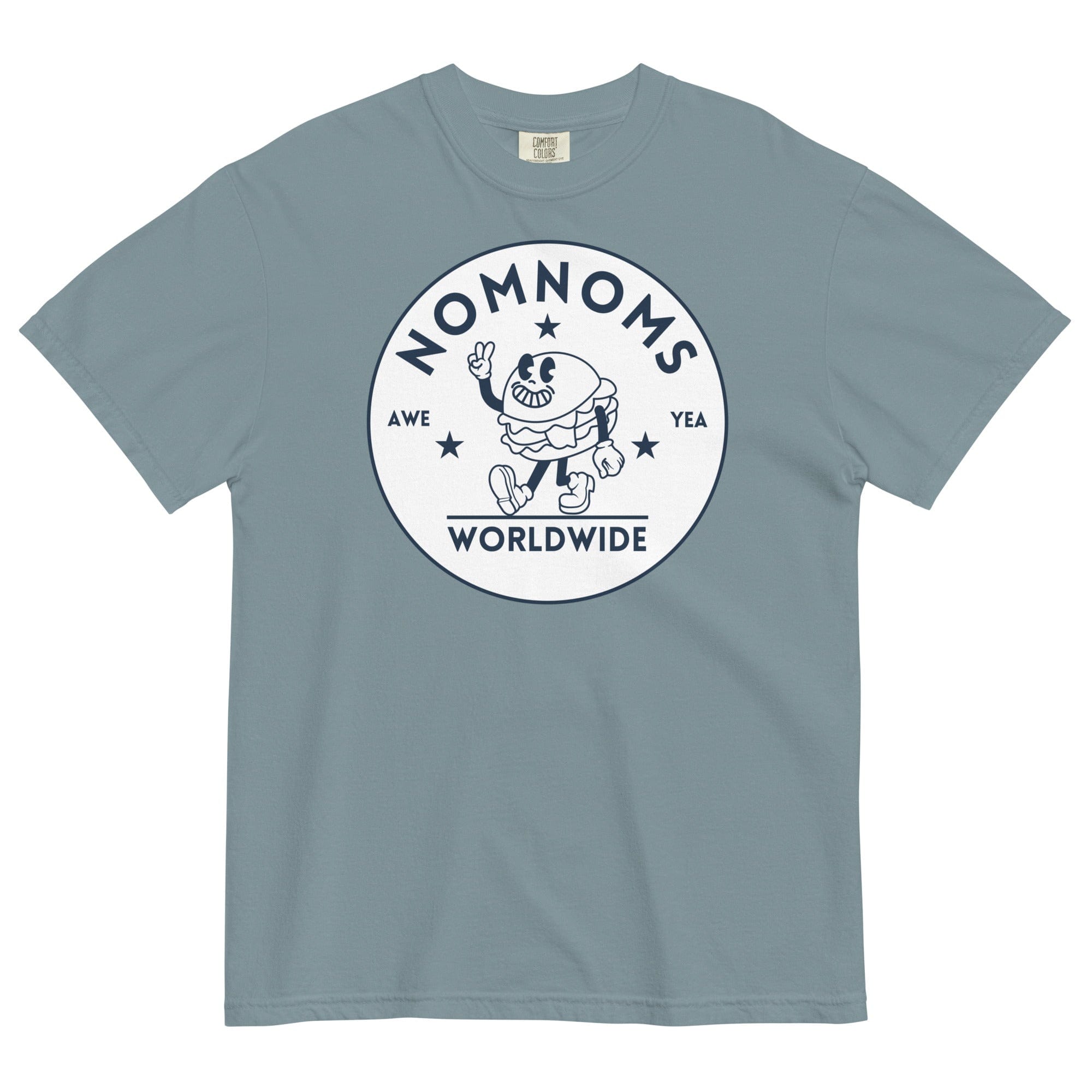 Jolly & Goode Shirts & Tops Ice Blue / S Nomnoms Worldwide Garment-dyed Heavyweight T-shirt Cheeky British Style