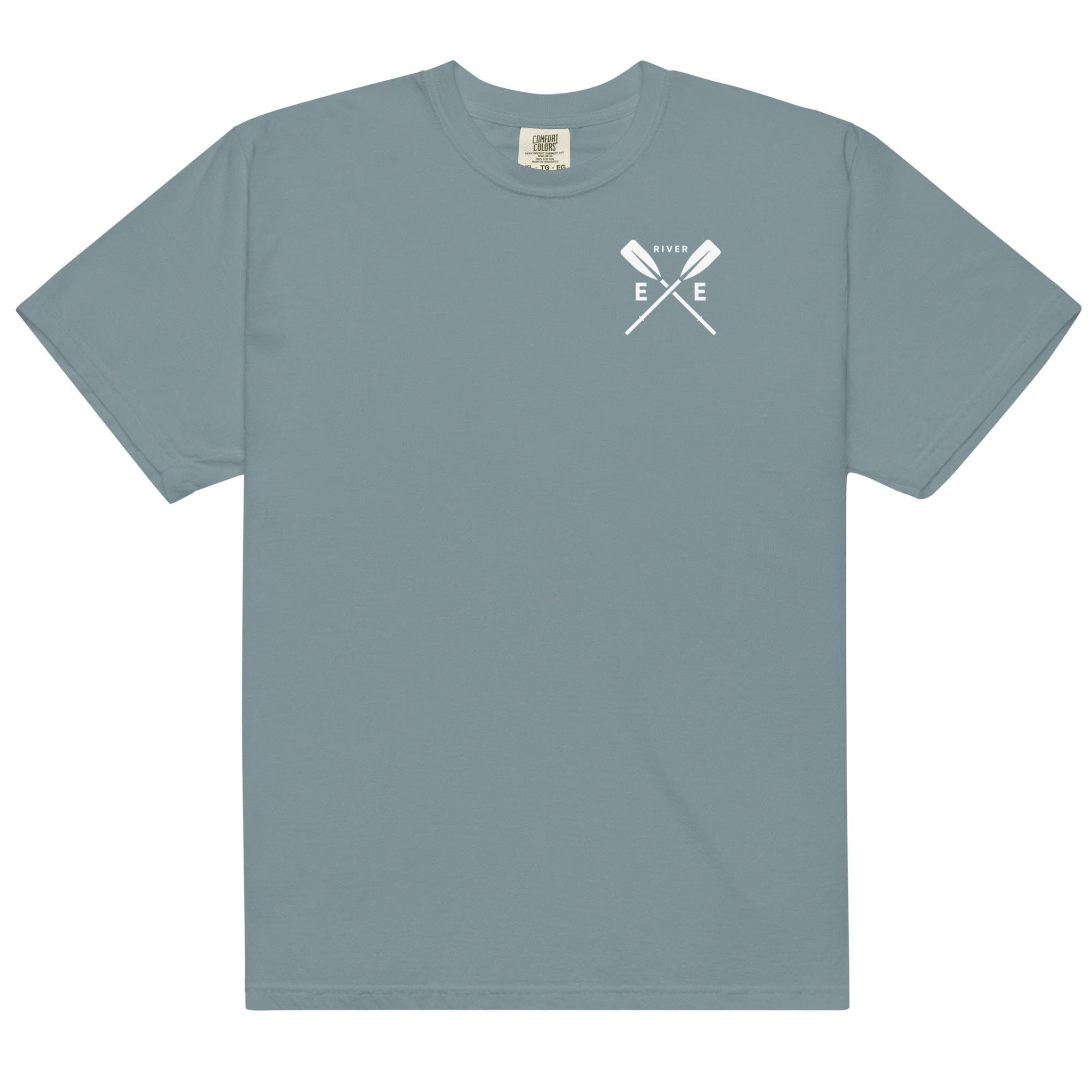 Jolly & Goode Shirts & Tops Ice Blue / S River Exe Garment-Dyed Heavyweight Cotton T-shirt | Exeter Gift Shop Cheeky British Style