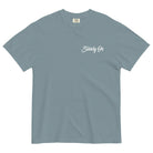 Jolly & Goode Shirts & Tops Ice Blue / S Steady On Surf Club Great Britain | Garment-dyed Heavyweight T-shirt | Relaxed Unisex Fit Cheeky British Style