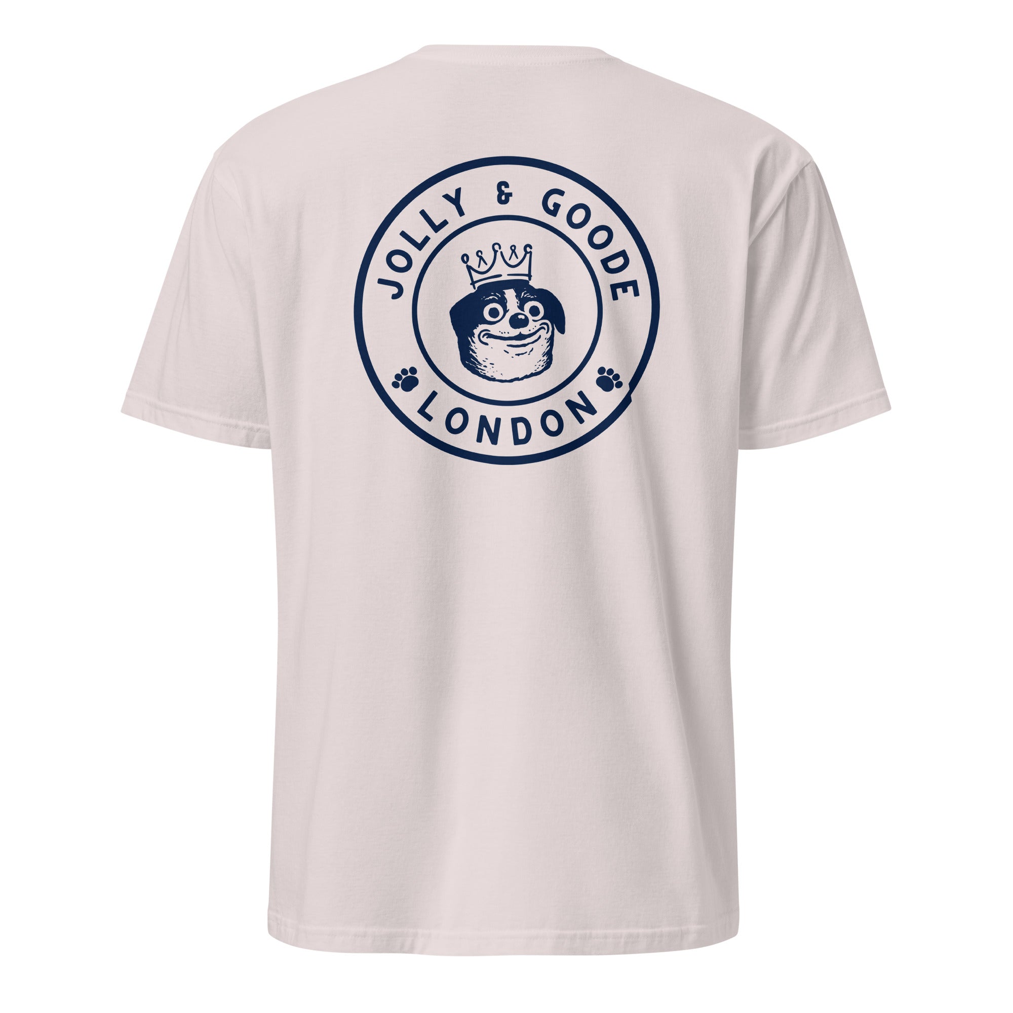 Jolly & Goode Shirts & Tops Jolly & Goode London Crowned Dog T-Shirt | Large Back Print Cheeky British Style
