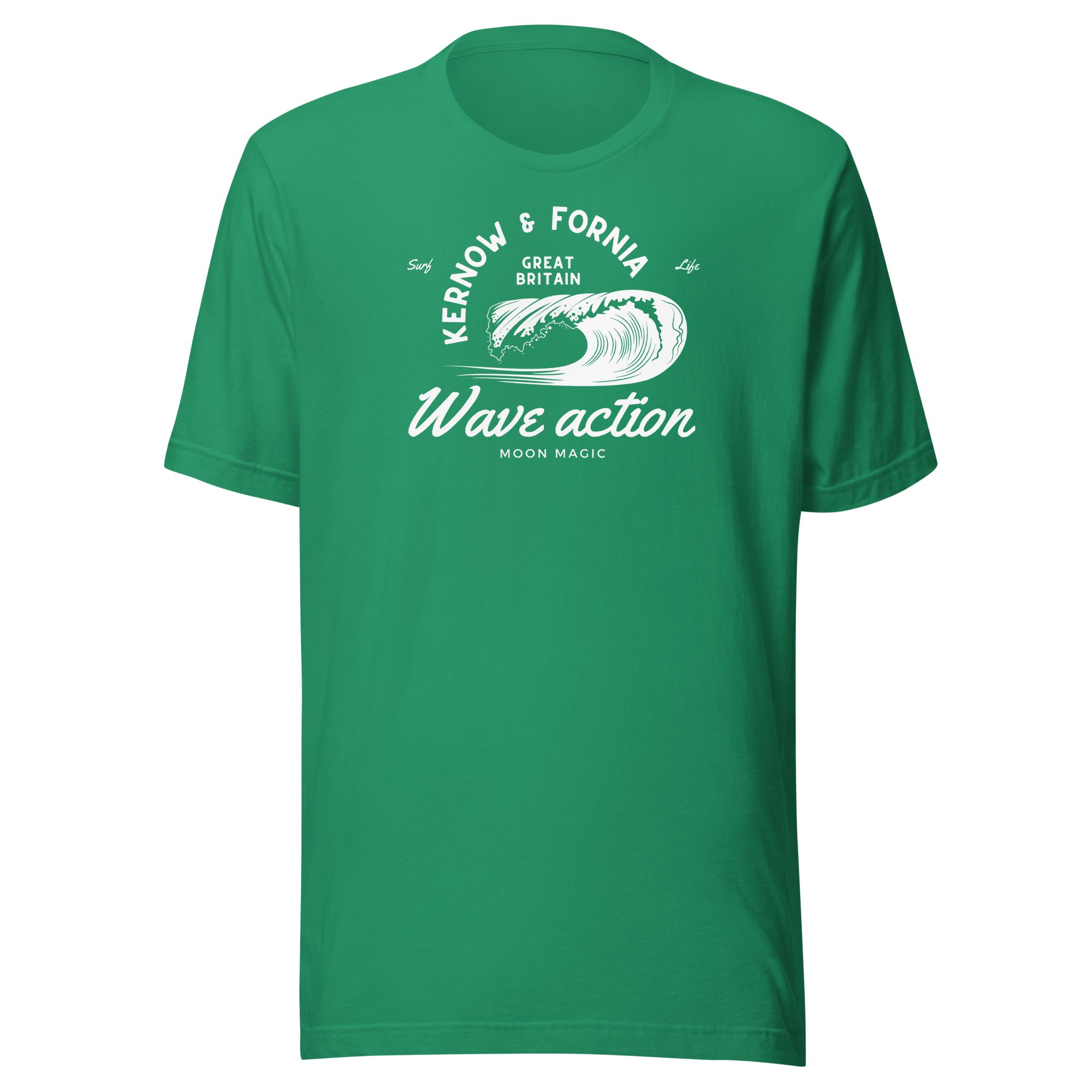 Jolly & Goode Shirts & Tops Kelly / S Kernow & Fornia Great Britain Wave Action T-shirt Cheeky British Style