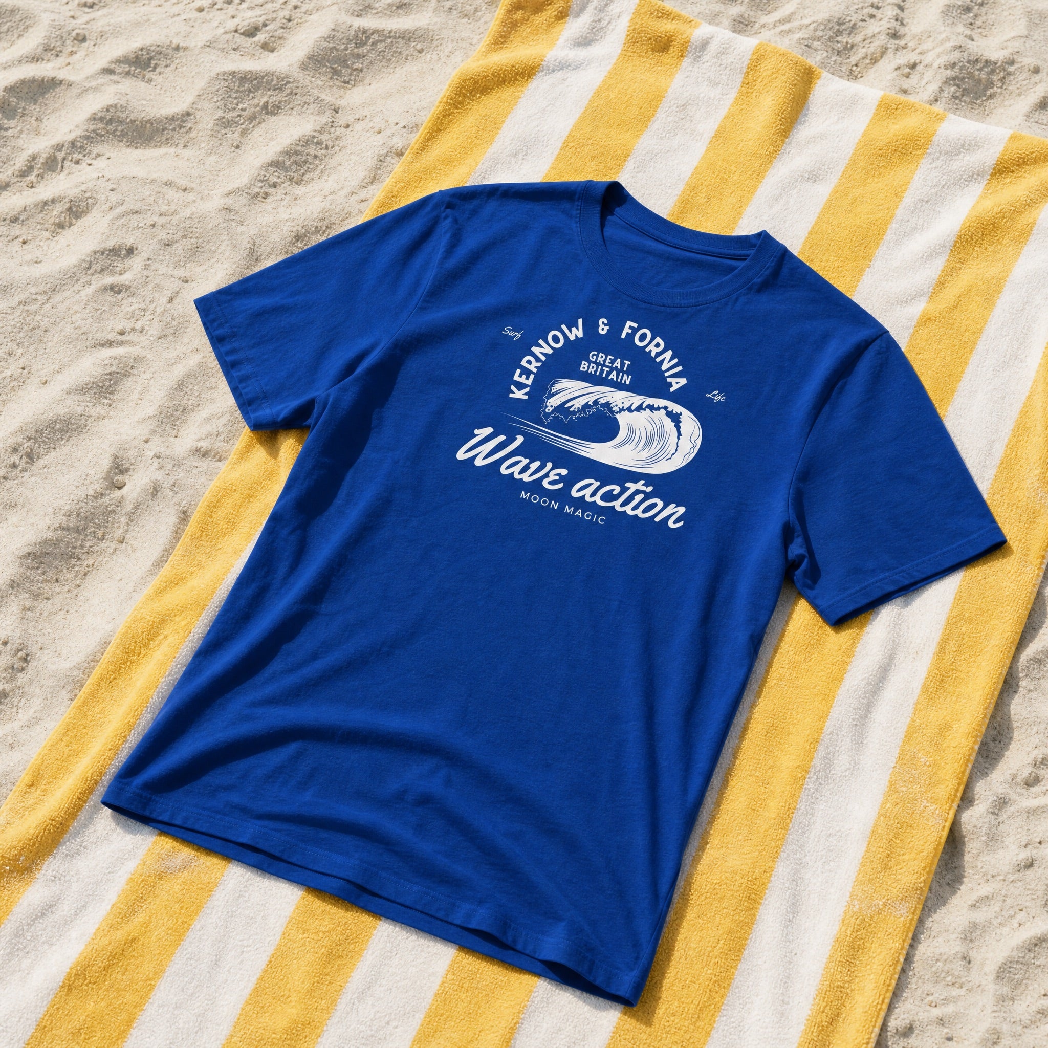 Jolly & Goode Shirts & Tops Kernow & Fornia Great Britain Wave Action T-shirt Cheeky British Style