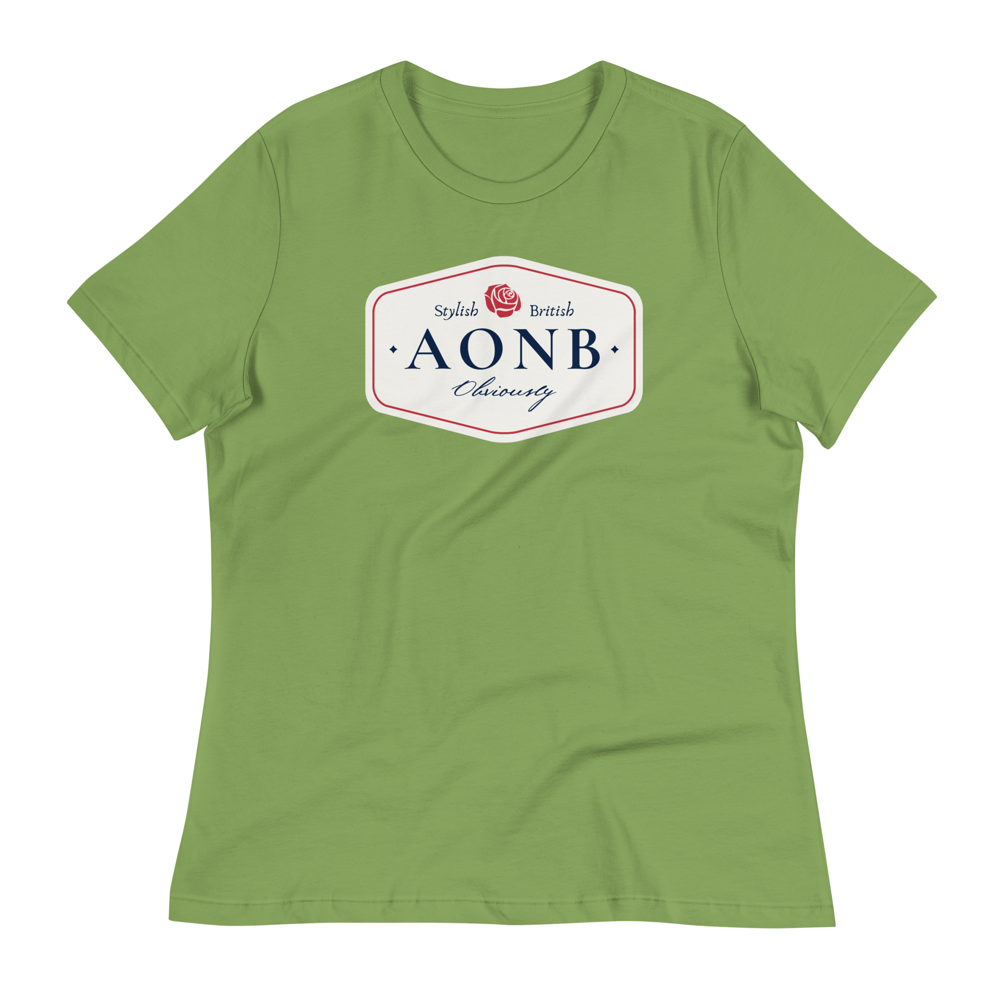 Jolly & Goode Shirts & Tops Leaf / S AONB Women's Relaxed T-Shirt | Area of Outstanding Natural Beauty Cheeky British Style