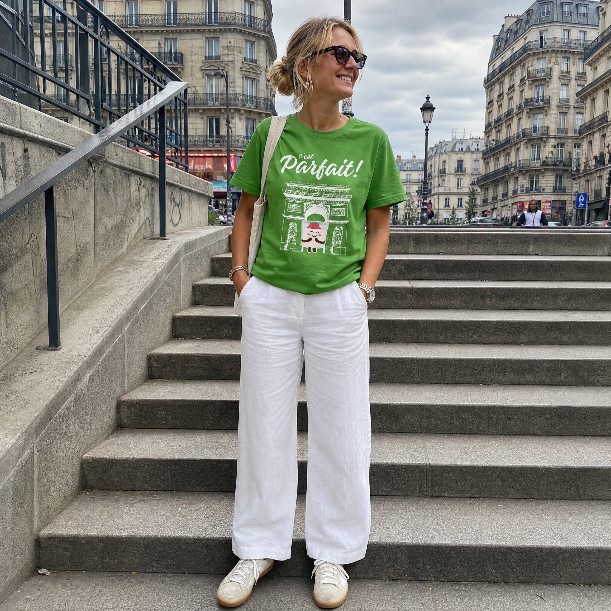 Jolly & Goode Shirts & Tops Leaf / S C'est Parfait! T-shirt | Parfait Arch Cheeky British Style