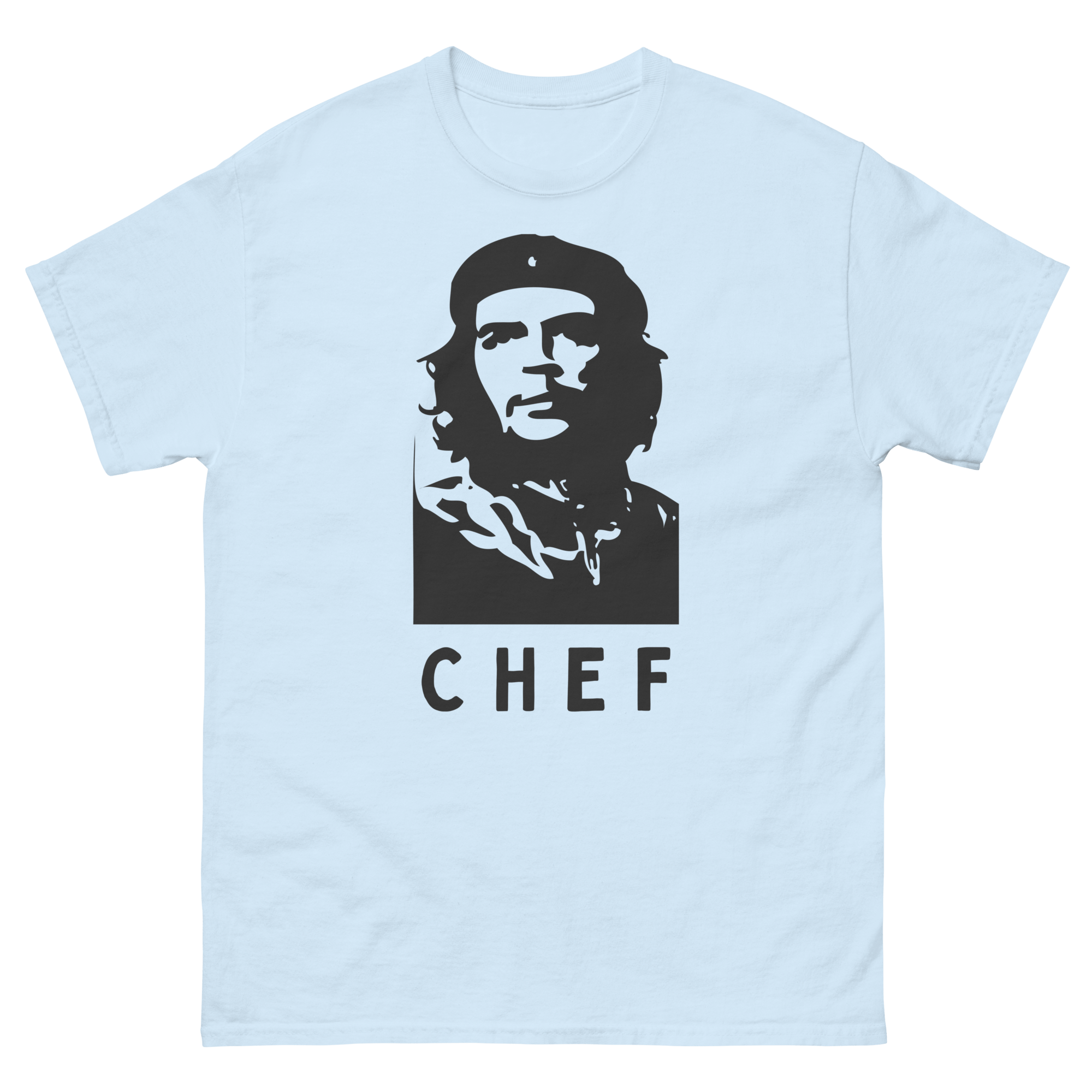 Jolly & Goode Shirts & Tops Light Blue / S Chef T-shirt | Men's Heavyweight Cotton Tee Cheeky British Style