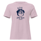 Jolly & Goode Shirts & Tops Light Violet / S Jolly Goode London, Crowned Dog, Women's Tee Cheeky British Style