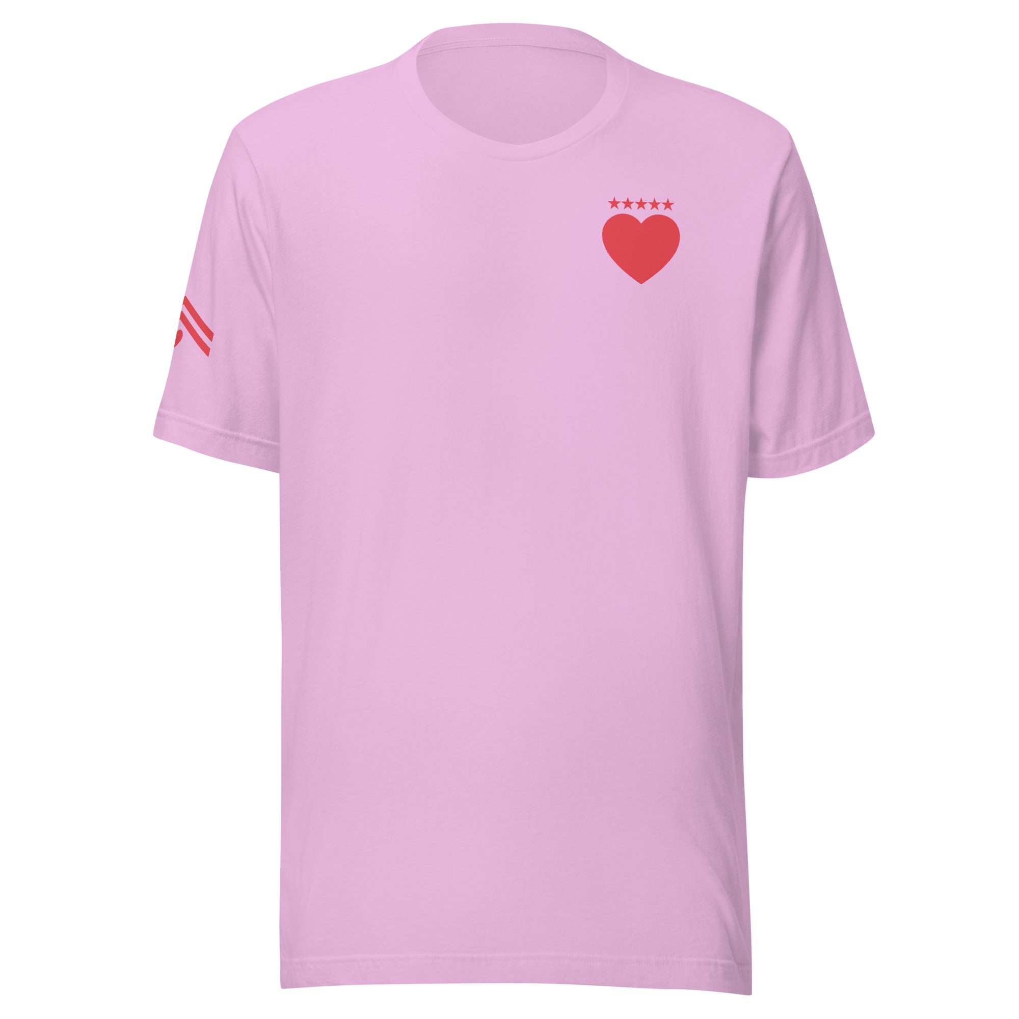 Jolly & Goode Shirts & Tops Lilac / S Army of Love T-shirt | Five Star Heart | Unisex Cheeky British Style