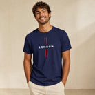 Jolly & Goode Shirts & Tops London Tee | Double Red Stripe Cheeky British Style