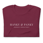 Jolly & Goode Shirts & Tops Maroon / S Hanky & Panky Romance Consultancy T-shirt Cheeky British Style