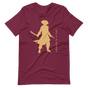 Jolly & Goode Shirts & Tops Maroon / S Jolly & Goode Gold Pirate Silhouette T-shirt Cheeky British Style