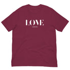 Jolly & Goode Shirts & Tops Maroon / S Love London Tee Cheeky British Style