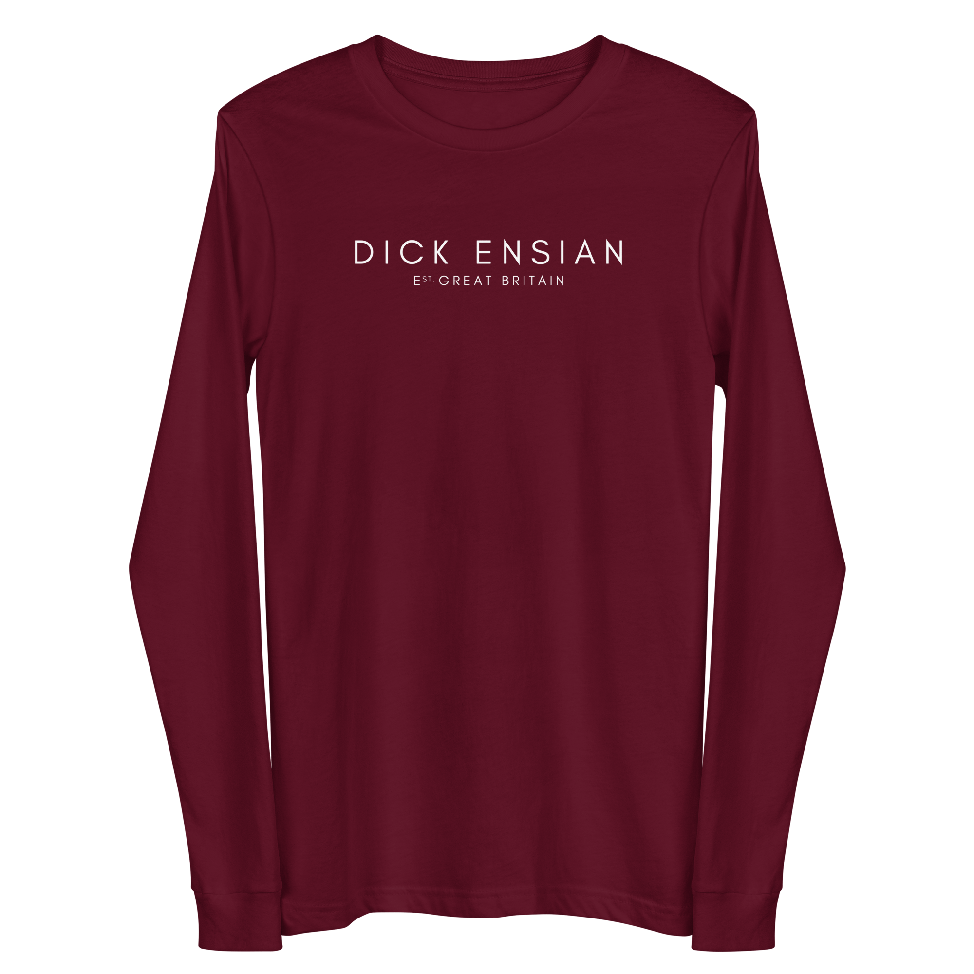 Jolly & Goode Shirts & Tops Maroon / XS Dick Ensian Long Sleeve Shirt Cheeky British Style