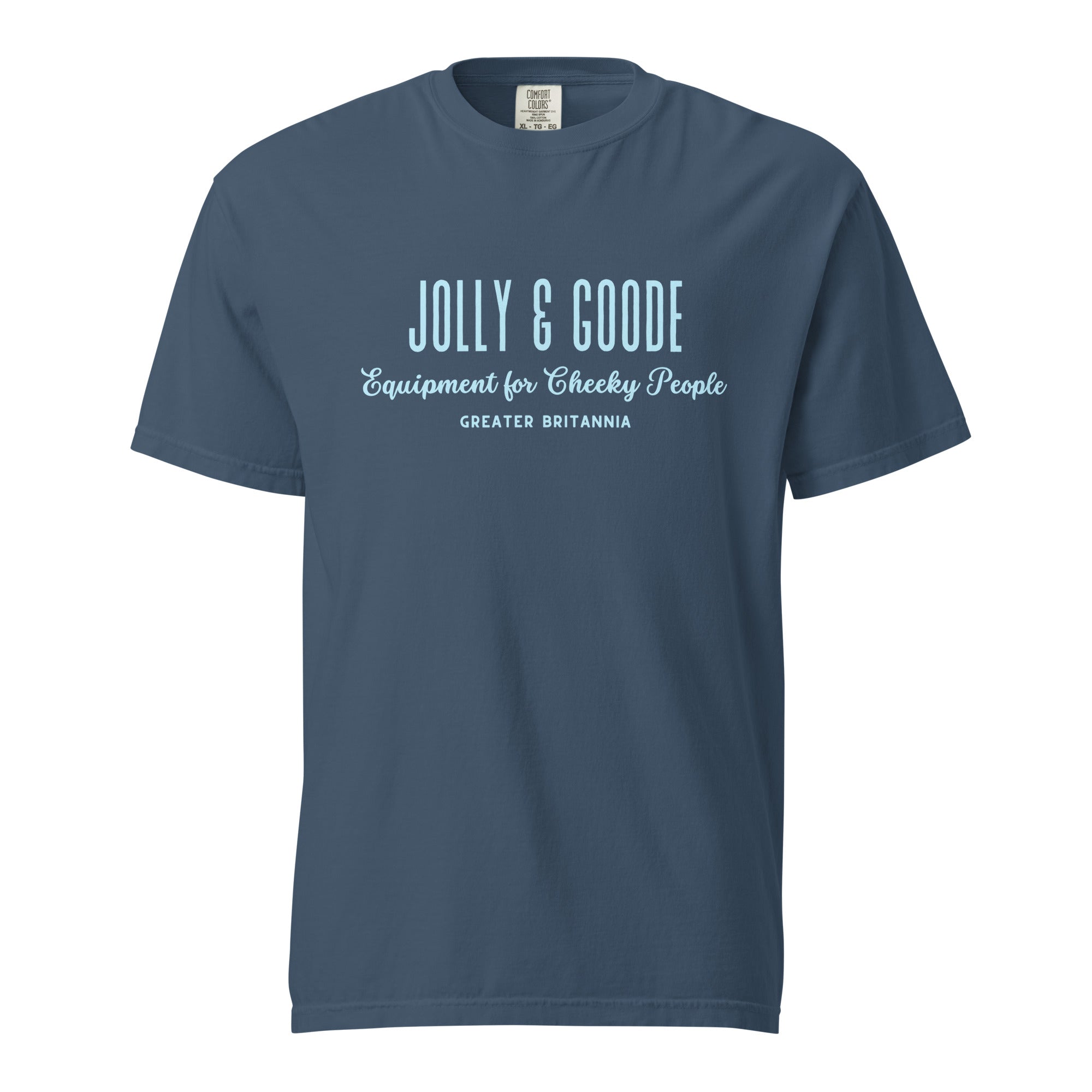 Jolly & Goode Shirts & Tops Midnight / S Jolly & Goode | Equipment for Cheeky People | Garment-dyed Heavyweight Tee Cheeky British Style
