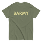 Jolly & Goode Shirts & Tops Military Green / S Barmy T-shirt | Heavyweight Cotton Cheeky British Style