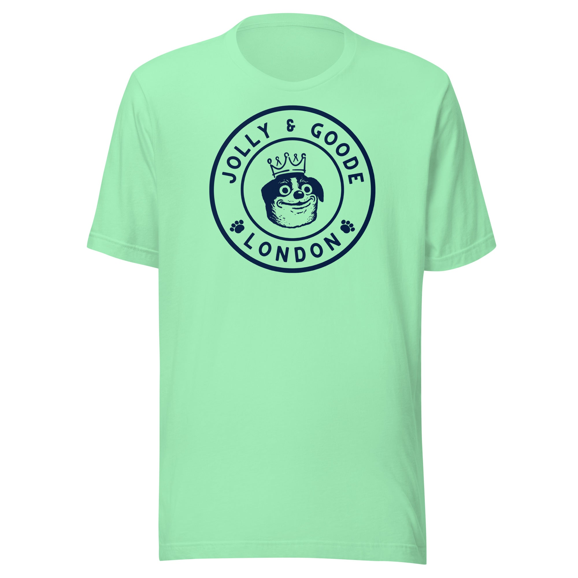 Jolly & Goode Shirts & Tops Mint / S Jolly & Goode London Crowned Dog T-shirt Cheeky British Style