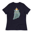 Jolly & Goode Shirts & Tops Navy / S British Blue Women's Relaxed T-Shirt Cheeky British Style