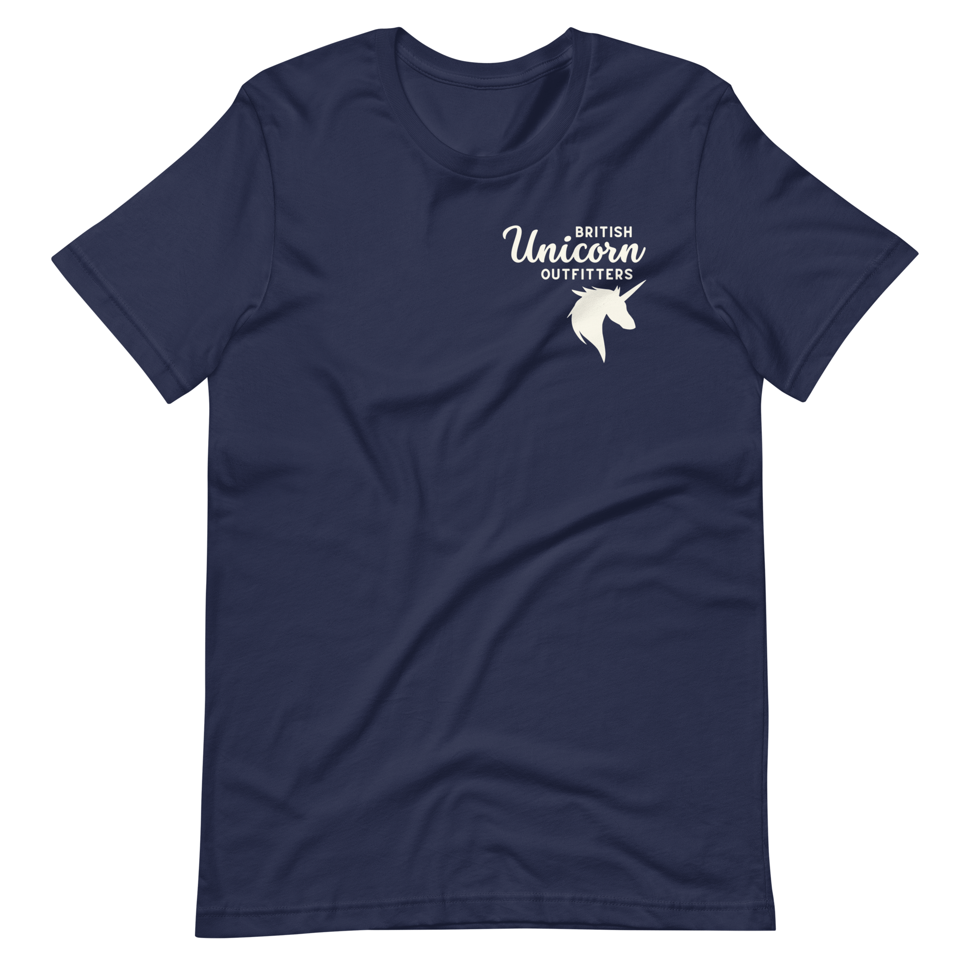 Jolly & Goode Shirts & Tops Navy / S British Unicorn Outfitters T-shirt | Left Chest Cheeky British Style