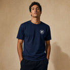 Jolly & Goode Shirts & Tops Navy / S British Unicorn Shield Tee | Left Chest Cheeky British Style