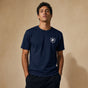Jolly & Goode Shirts & Tops Navy / S British Unicorn Shield Tee | Left Chest Cheeky British Style