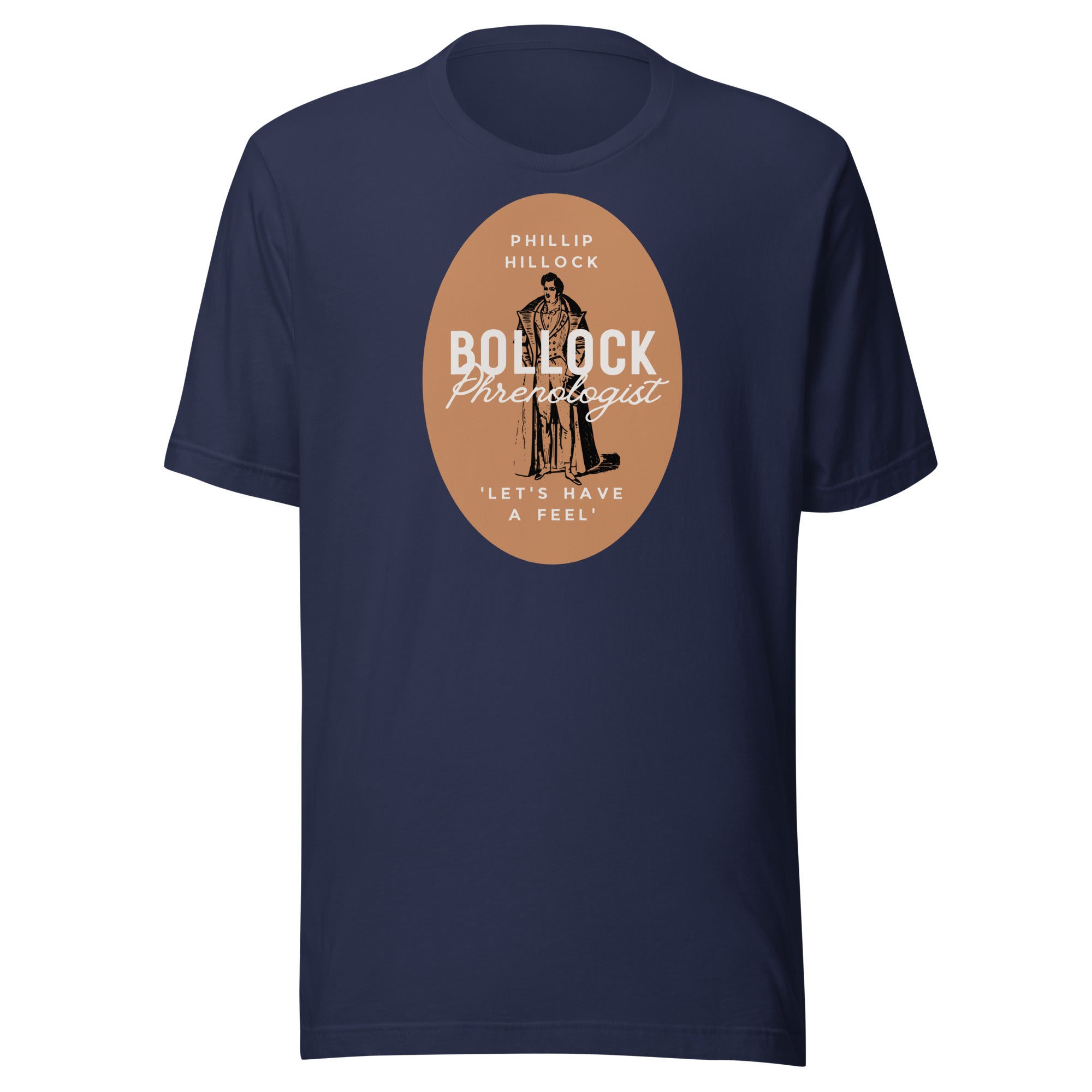 Jolly & Goode Shirts & Tops Navy / S Phillip Hillock Bollock Phrenologist Shirt Cheeky British Style