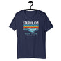 Jolly & Goode Shirts & Tops Navy / S Steady On Surf Club Great Britain 70s Wave T-shirt Cheeky British Style