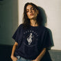 Jolly & Goode Shirts & Tops Navy / S Vauxhall Pleasure Gardens | Women's Relaxed T-Shirt Cheeky British Style