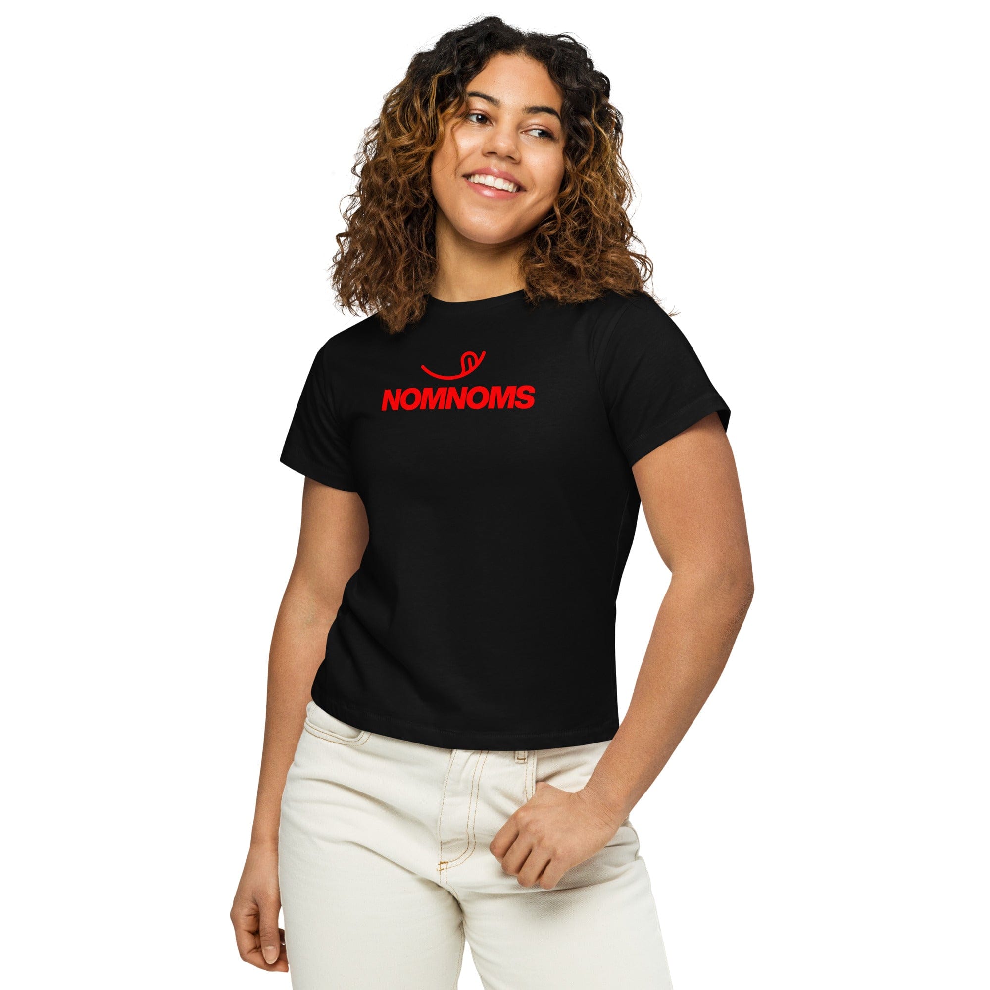 Jolly & Goode Shirts & Tops Nomnoms Women’s High-Waisted T-shirt Cheeky British Style