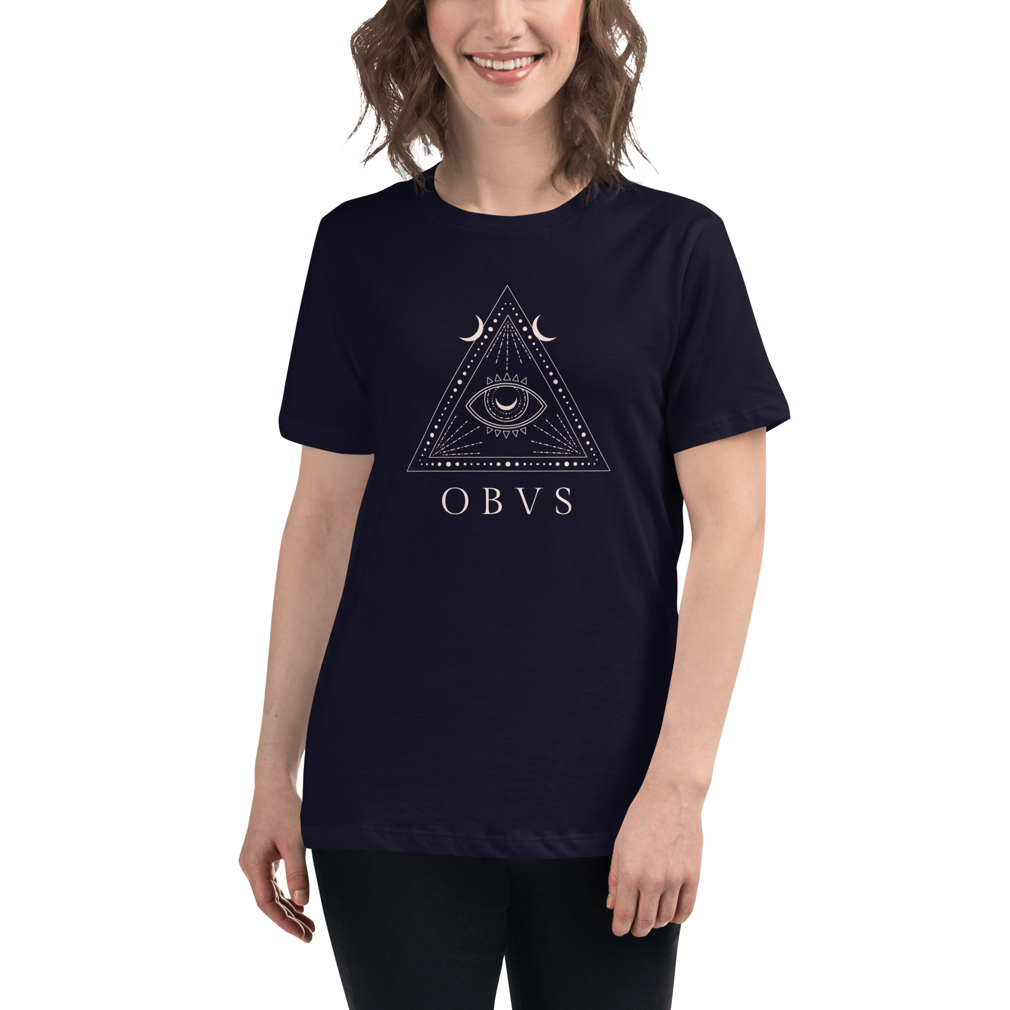 Jolly & Goode Shirts & Tops Obvs Women's Relaxed T-Shirt Obviously Cheeky British Style