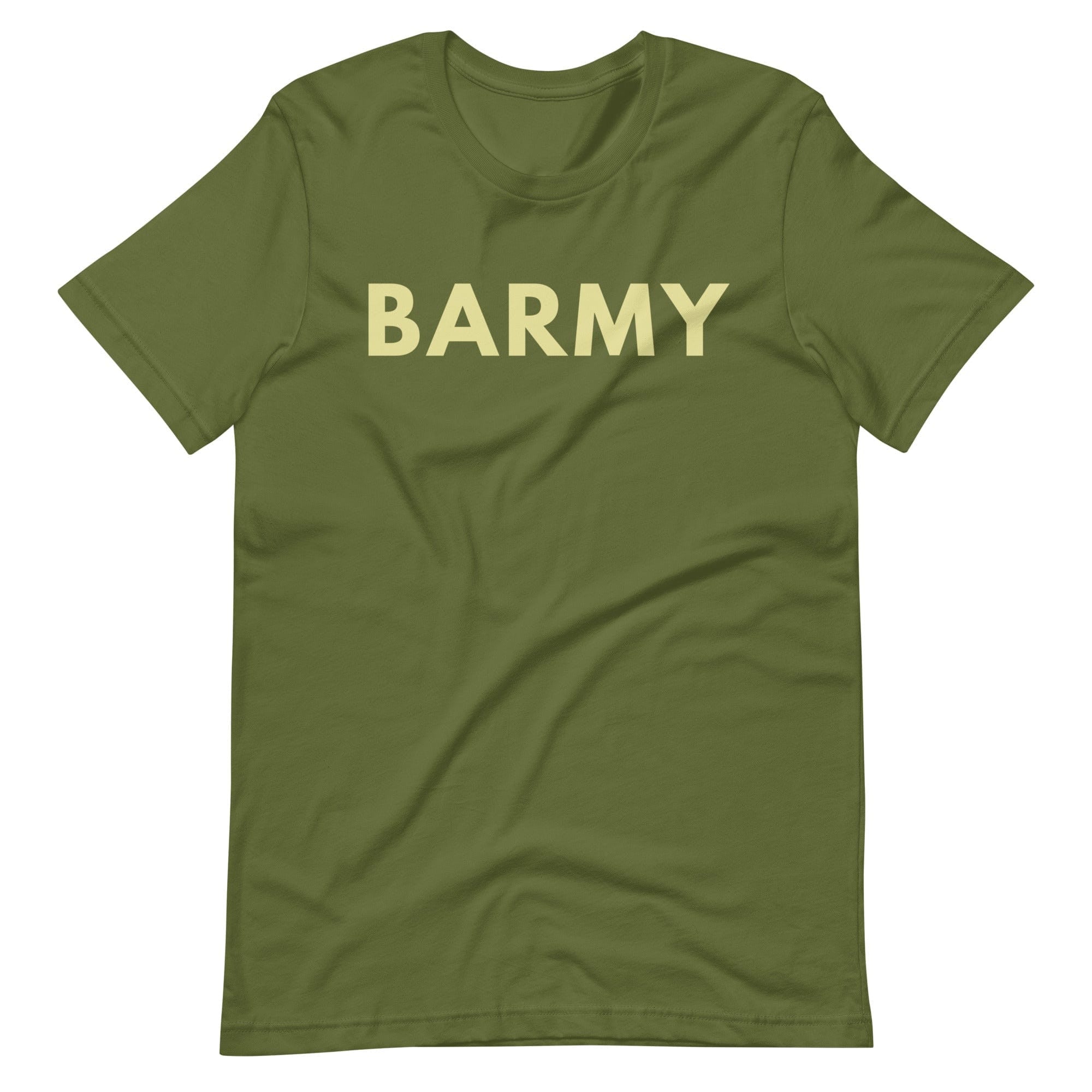 Jolly & Goode Shirts & Tops Olive / S Barmy T-shirt | Unisex Cheeky British Style