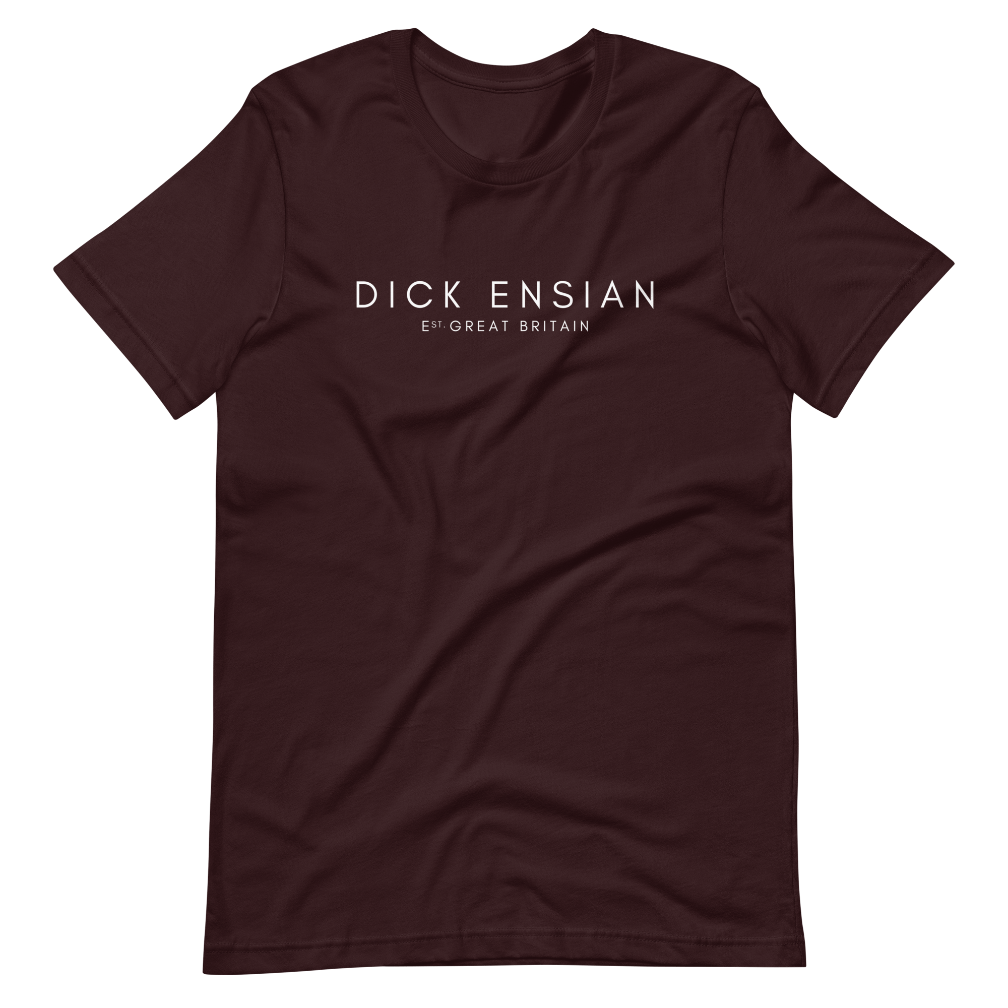 Jolly & Goode Shirts & Tops Oxblood Black / S Dick Ensian Classic T-Shirt Cheeky British Style