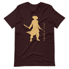 Jolly & Goode Shirts & Tops Oxblood Black / S Jolly & Goode Gold Pirate Silhouette T-shirt Cheeky British Style