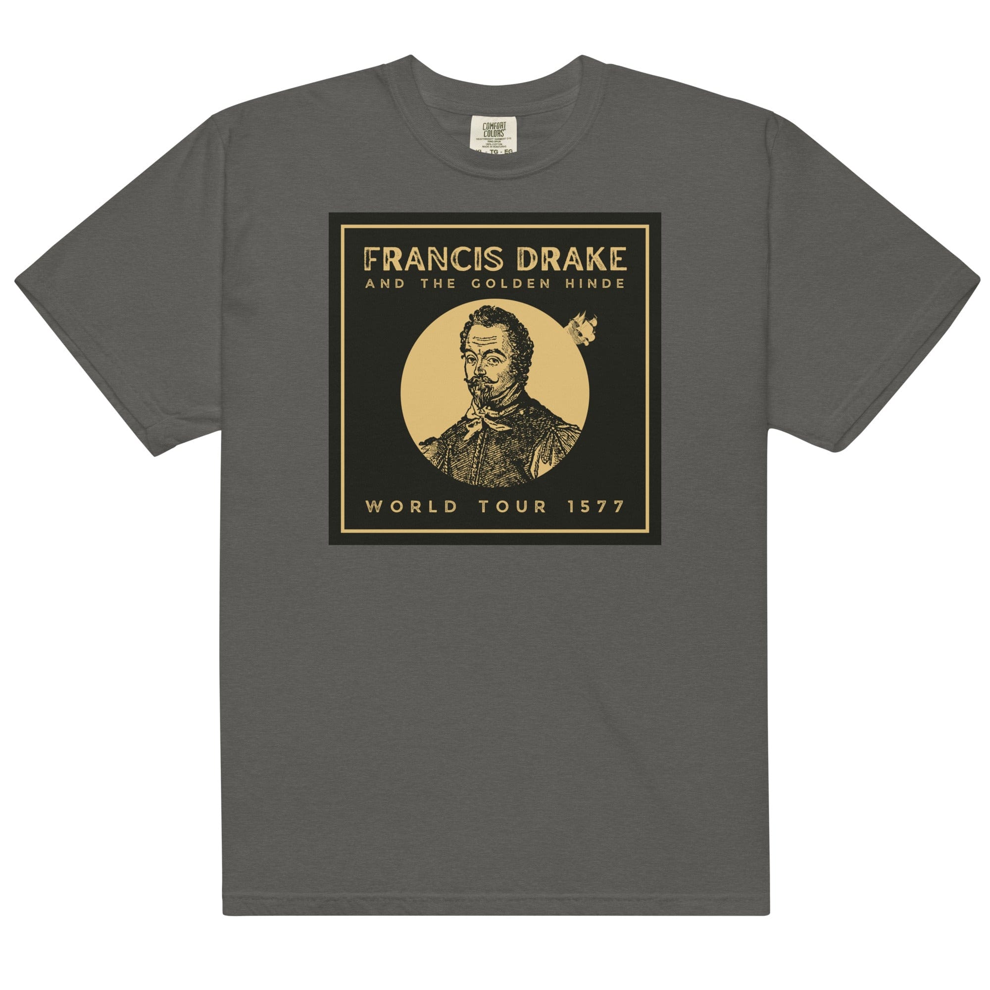 Jolly & Goode Shirts & Tops Pepper / S Francis Drake and The Golden Hinde World Tour Tee Cheeky British Style